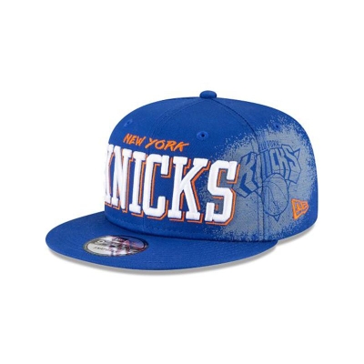 New York Knicks Gorra | New Era NBA Faded 9fifty Snapback Cap Mexico - Azules